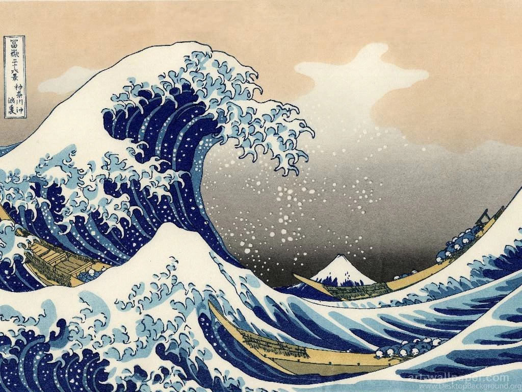 Wallpapers Wave The Great Hokusai 1024x768