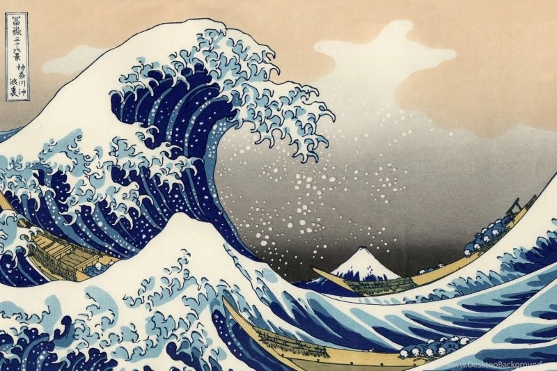 The Great Wave By Hokusai Wall Mural