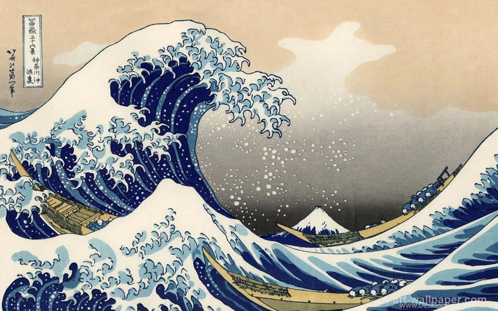 The Great Wave , Hokusai Wallpapers
