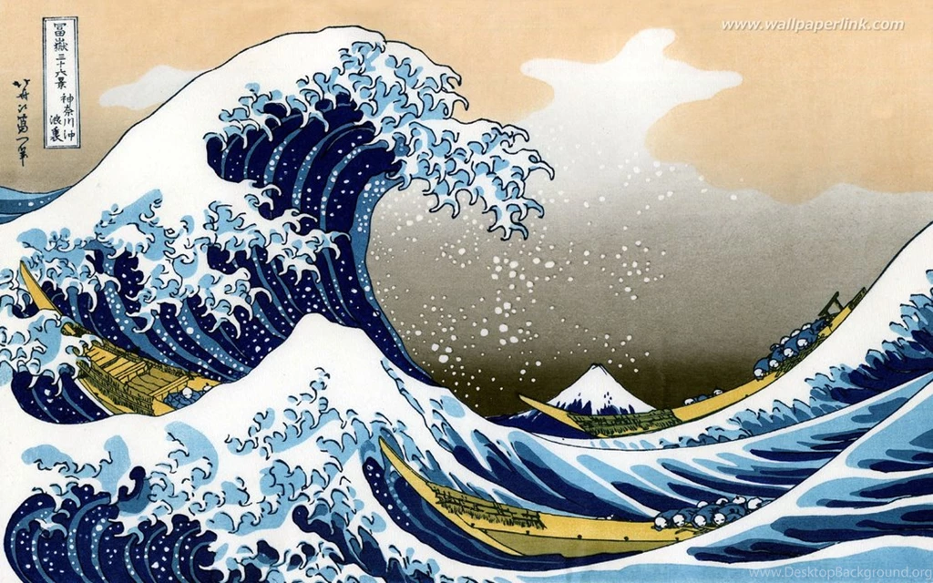 Wallpapers 神奈川沖浪裏 The Great Wave Off Kanagawa By ...