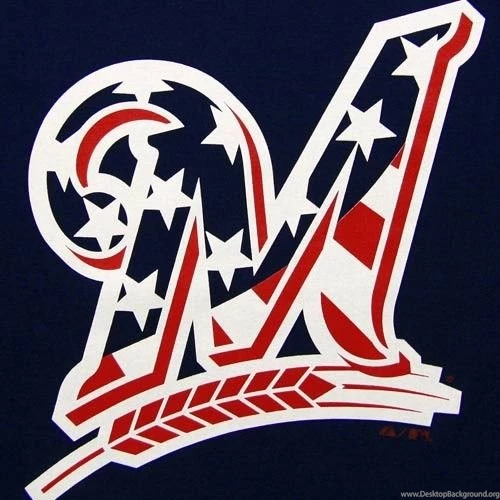 Milwaukee Brewers Stars And Stripes Logo