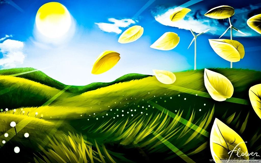 Beautiful Landscape Drawing HD Desktop Wallpapers : Widescreen ...