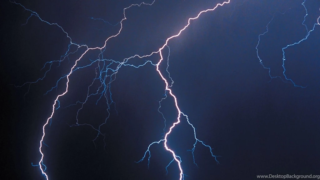 Wallpapers Volcano Lightning Storm 1920x1080