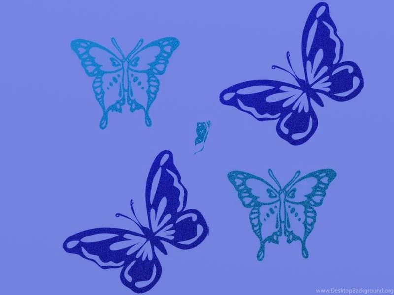 Blue Pretty Butterflies In Blue – Abstract Textures HD Desktop ...