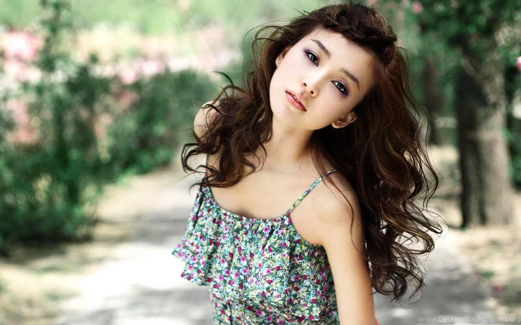 Floral Dress Graceful Beauty Photo HD Wallpapers 8   Chinese Girls ...