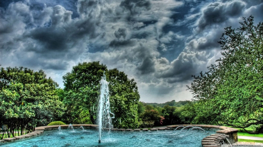 Fountain HDR HD Desktop Wallpapers : Widescreen : High Definition ...