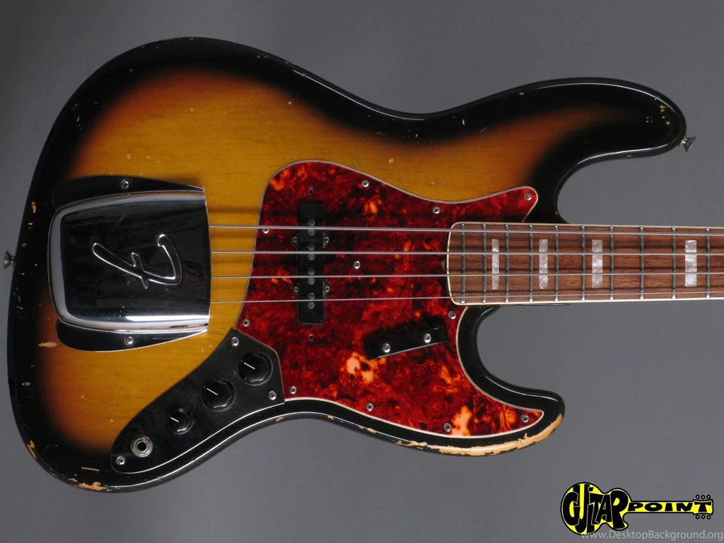 Fender Jazz Bass 1968 3 tone Sunburst Bass For Sale GuitarPoint