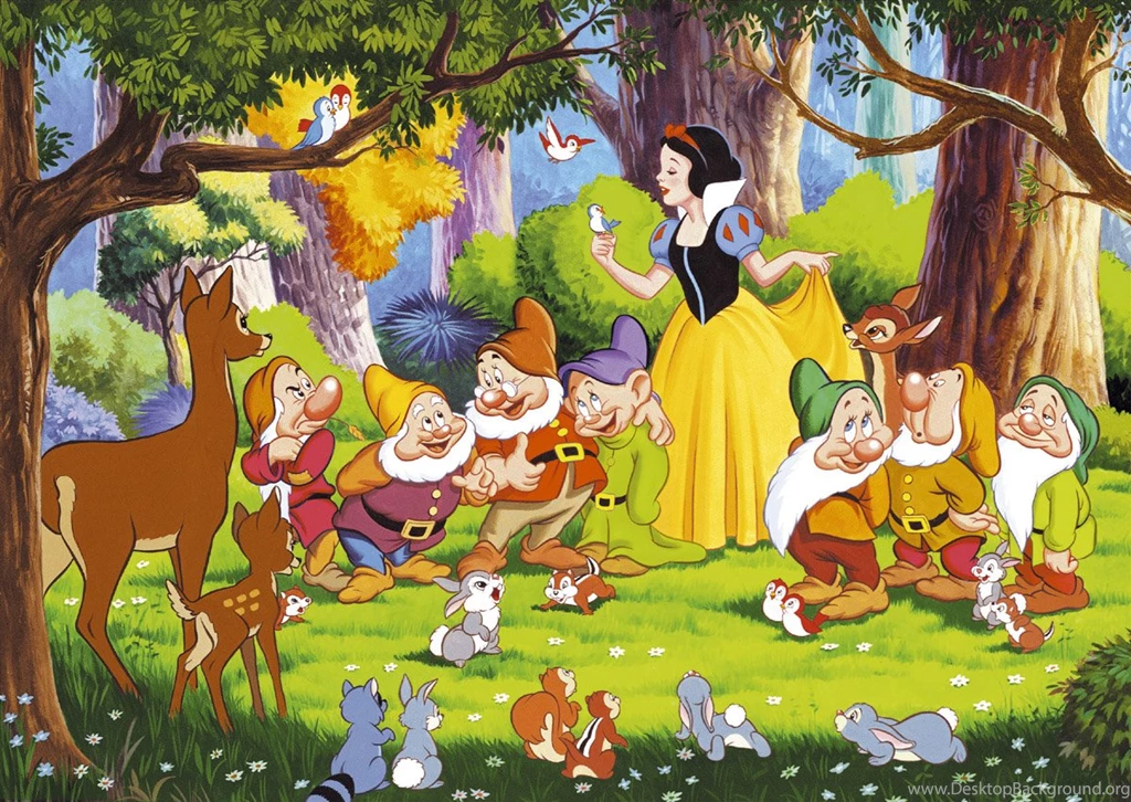 Snow White And Friends Wallpapers Image For Tablet   Cartoons ...
