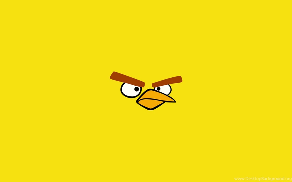 Angry Bird Yellow Desktpo Wallpapers