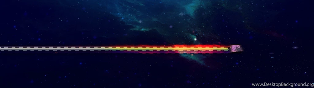 Download Wallpapers, Download 3840x1080 Cats Remix Nyan Noise ...