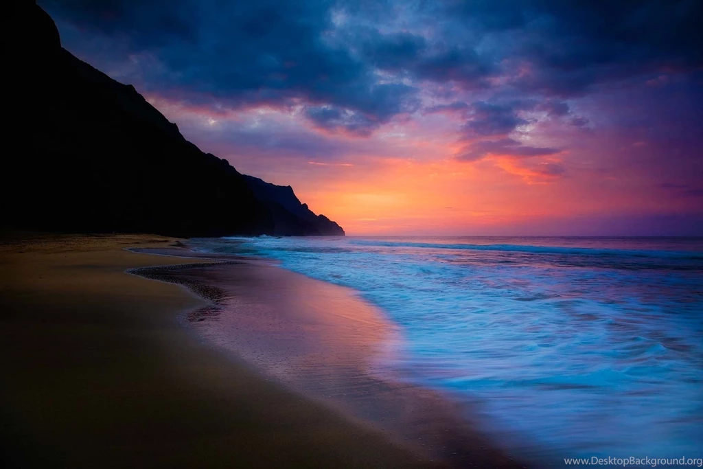 Sea Sky Waves Beach Landscapes