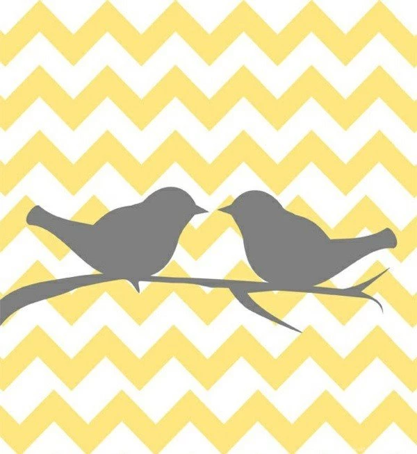 A Yellow Wallpapers In The Bedroom Or Living Room Looks Very ...