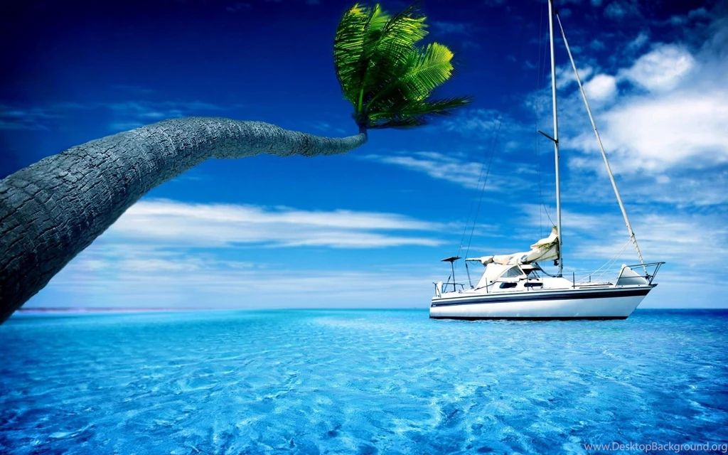 Boat On The Sea Wallpapers For Computer 10463 Pacify Mind