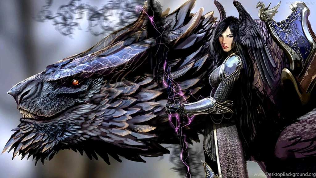 Necromancer And Dragon HD Wallpapers