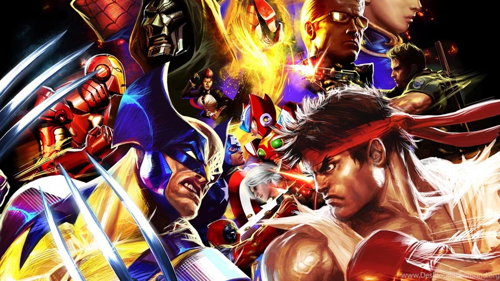 Iron Man Spider man Wolverine Ryu Marvel Vs Capcom