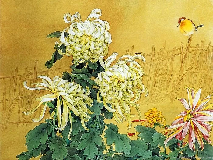Flowers And Birds, Chinese Gongbi Paintings By Zou Chuan An ...