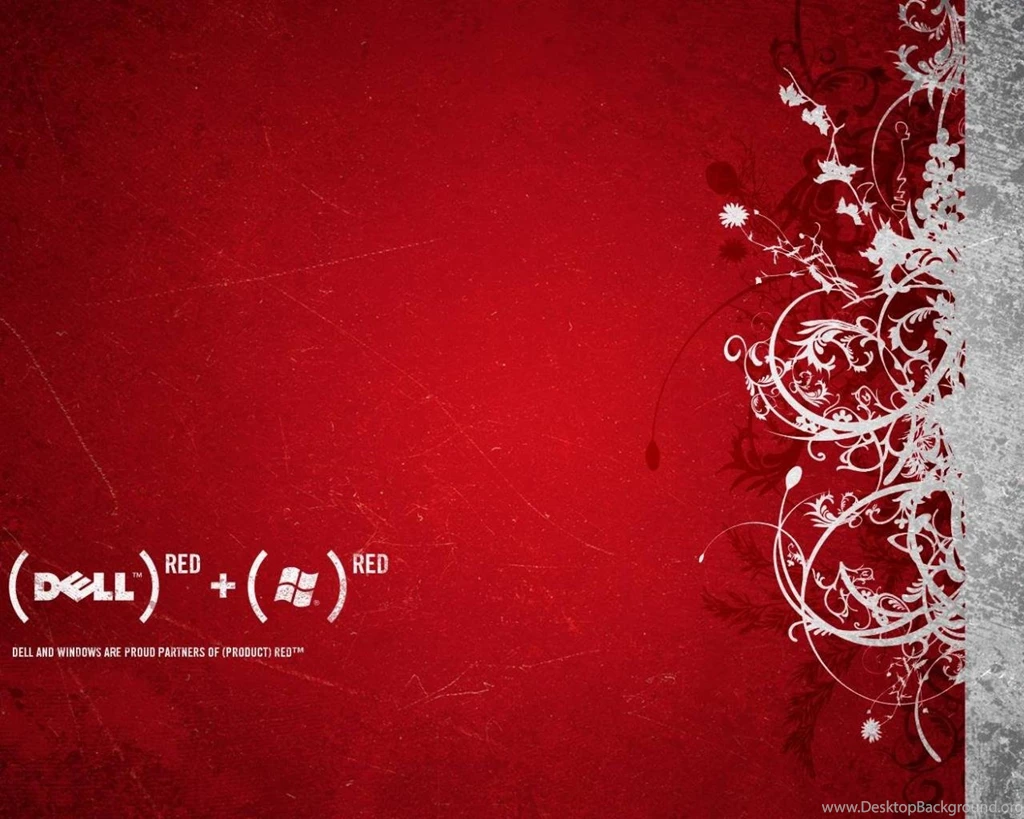 Red Flourish Dell Windows Widescreen HD Wallpapers Wallpapers ...