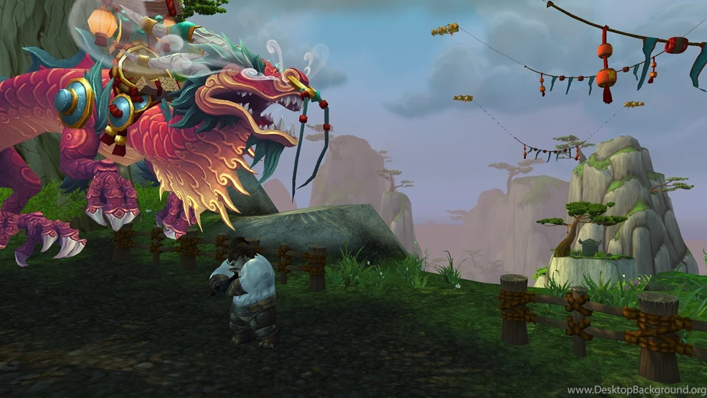 Wallpapers Wow Mists Of Pandaria Montura Serpiente Nubosa Cloud ...