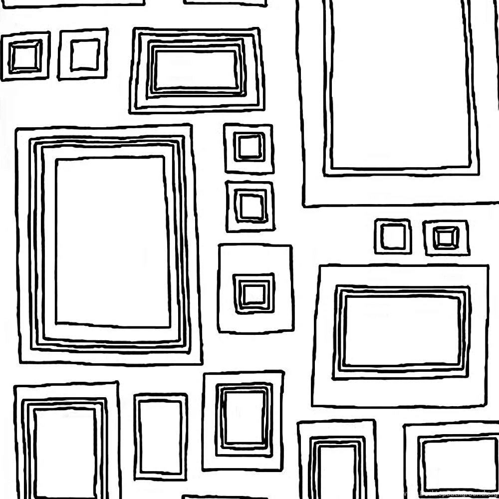 Graham & Brown Label Frames 33' X 20.5" Geometric Wallpapers ...