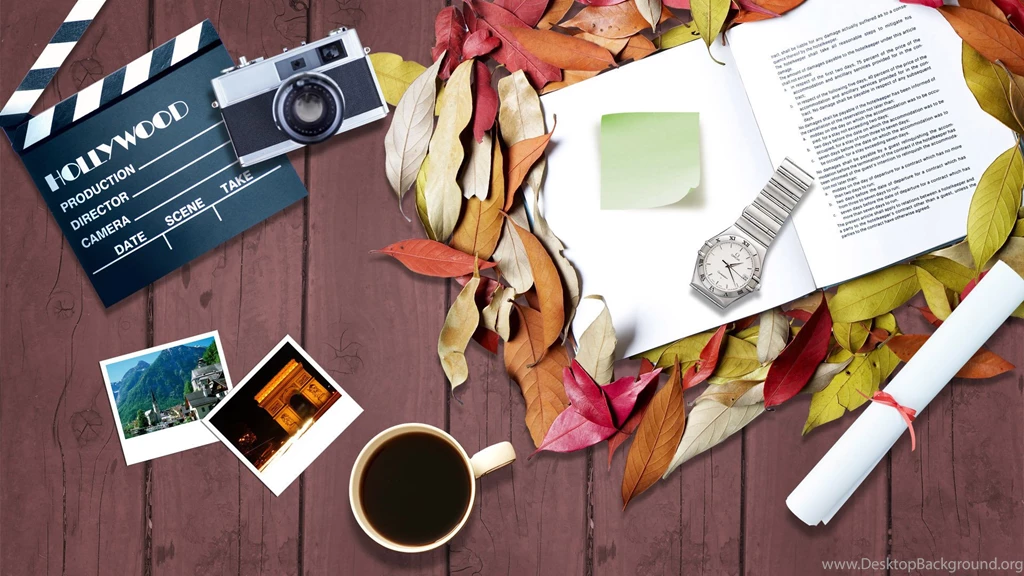 Open Book On A Wooden Table HD Decorative Wallpapers Free HD ...