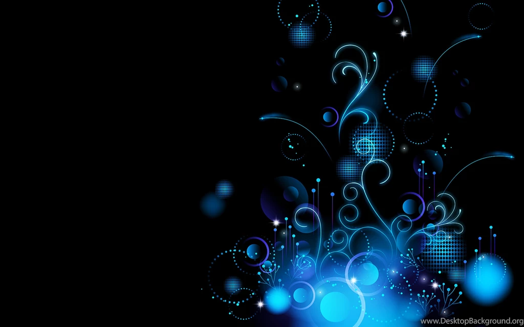Abstract Art Backgrounds Colorful Colors Flowers Glowing Blue ...