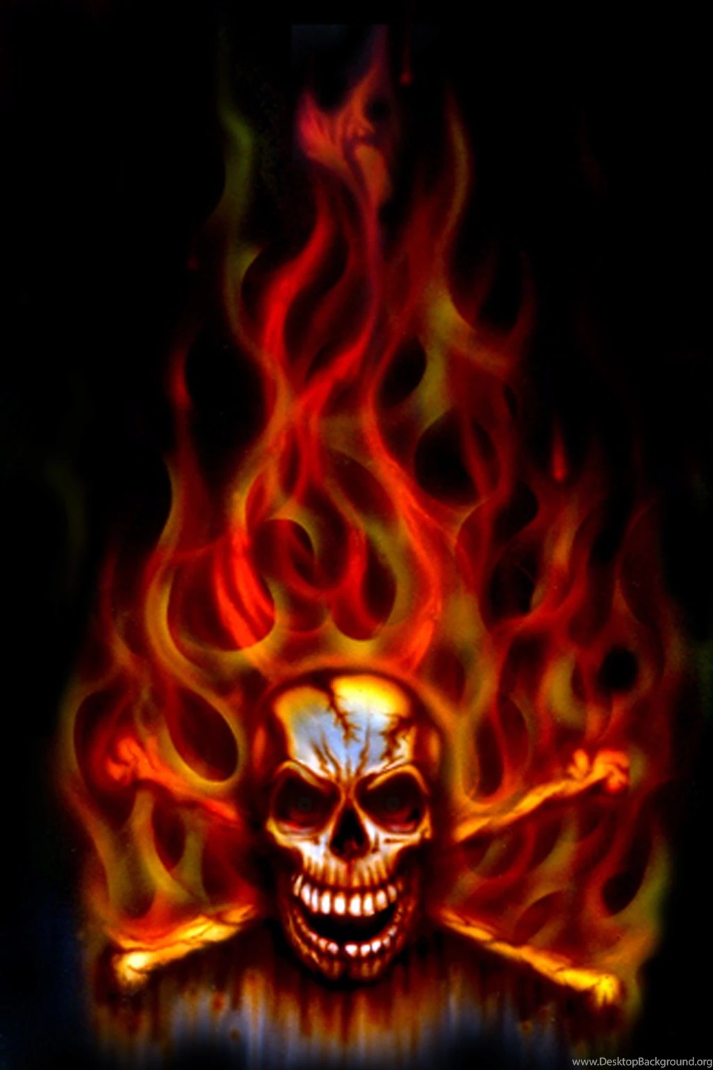 Fire Flames Skull Wallpapers