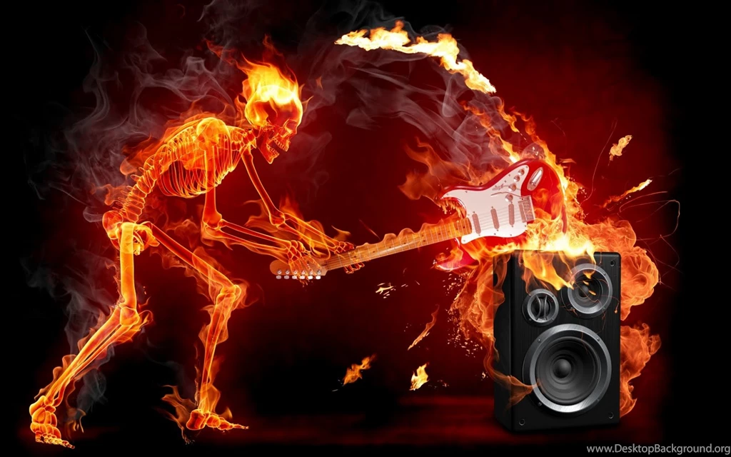 Wallpapers Fire Skull 3D Wallpapers Music HD Desktop Mobile Free ...