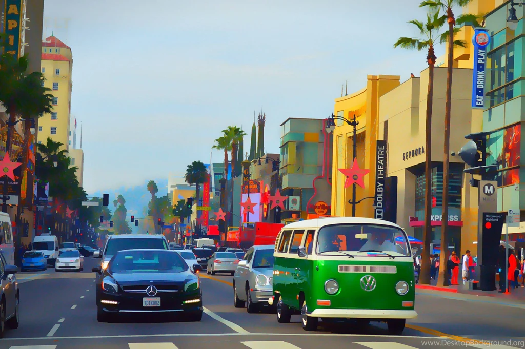 Softened A Photo I Took Of Hollywood Blvd : Wallpapers