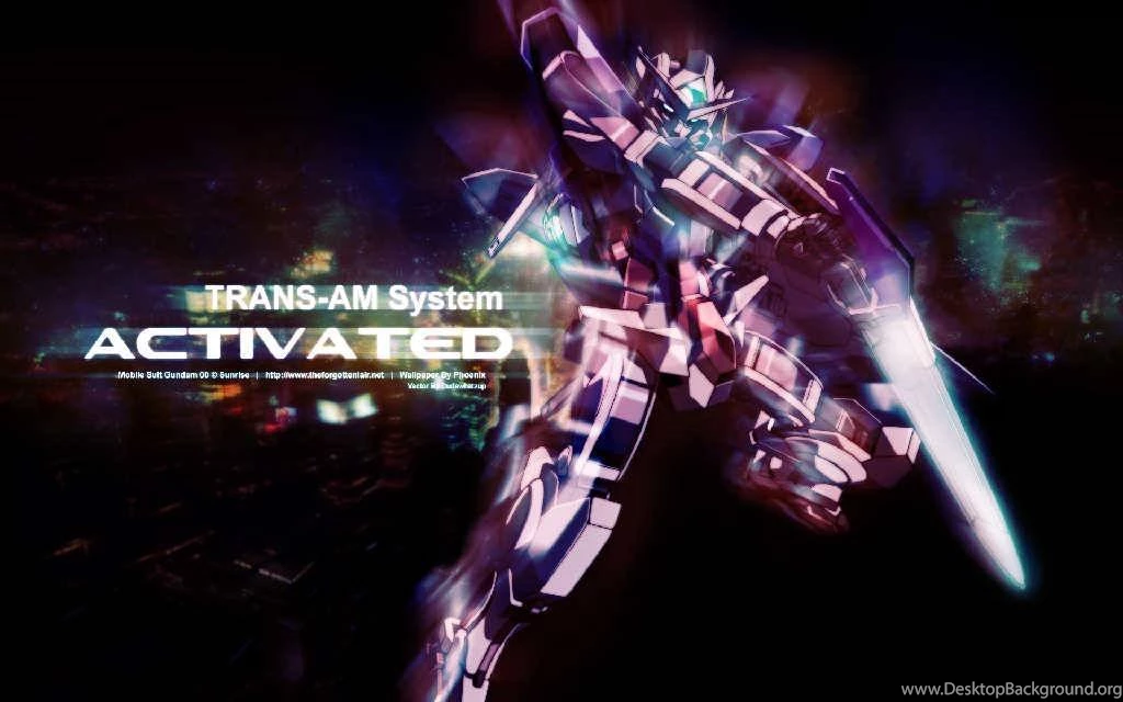 Trans Am System Activated Gundam 00 Wallpapers