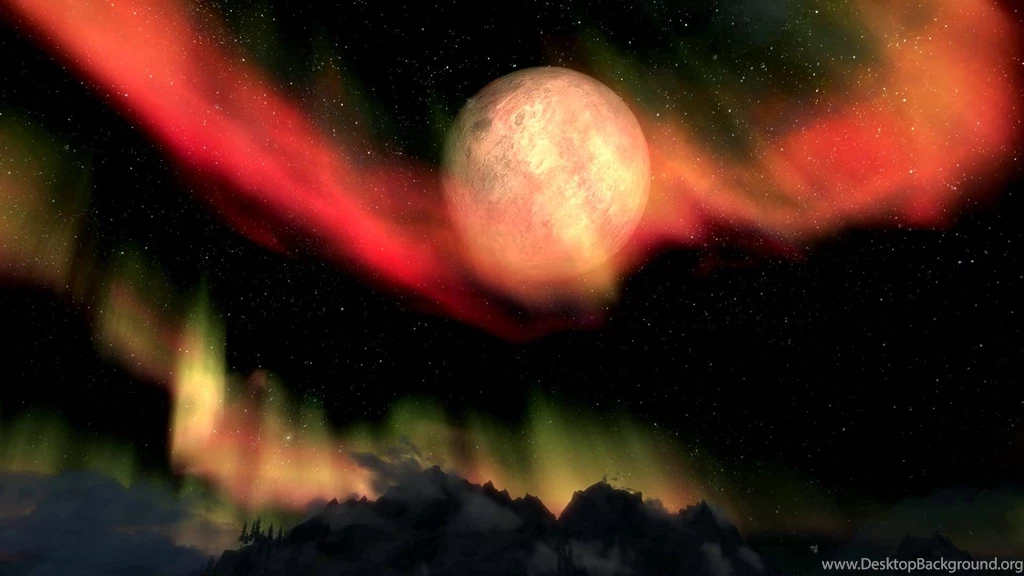 DreamScene [Live Wallpaper]   Skyrim    Night Sky 1 (1080p)   YouTube