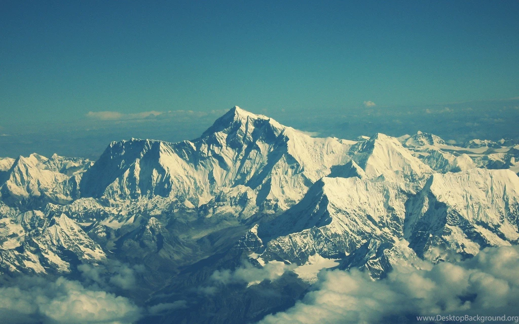 Mountains Clouds Landscapes Snow Nepal Teal Skyscapes Mount ...