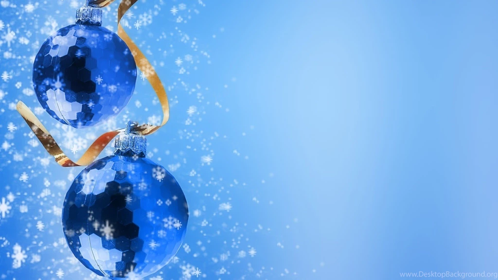 Wallpapers Download 1920x1080 Blue Shiny Christmas Balls Happy ...