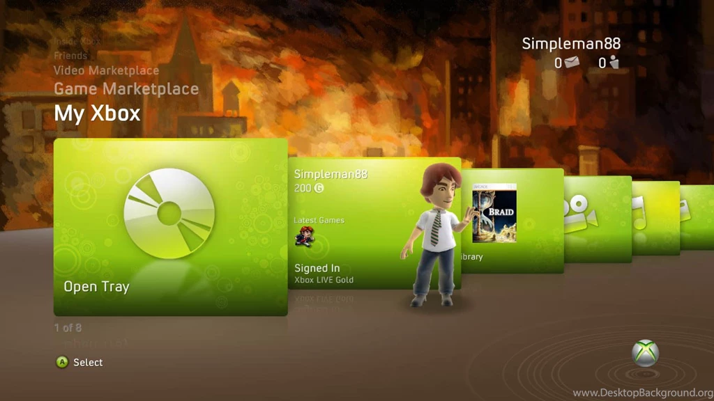 There's Now A Braid Dashboard Theme On The Xbox 360 Game ...