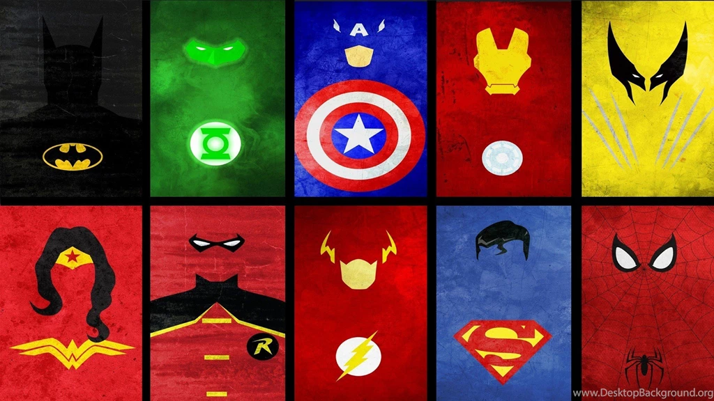 Batman Captain America Collage Comics Dc Comics Flash Superhero ...