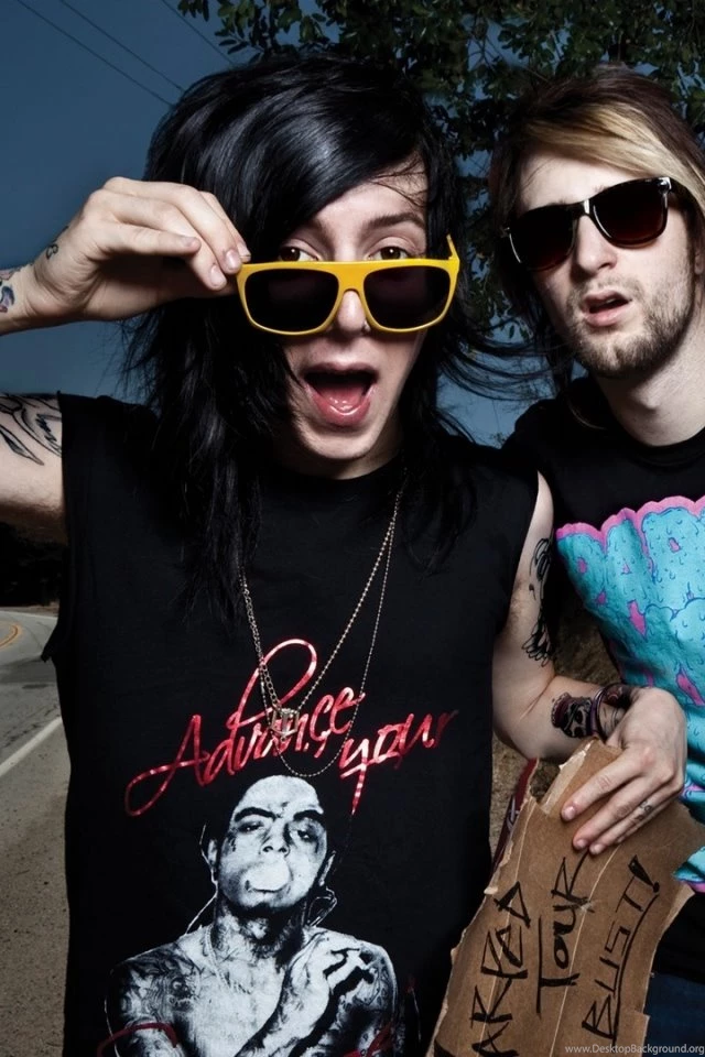 Download Wallpapers 640x960 Breathe Carolina, Glasses, Print ...