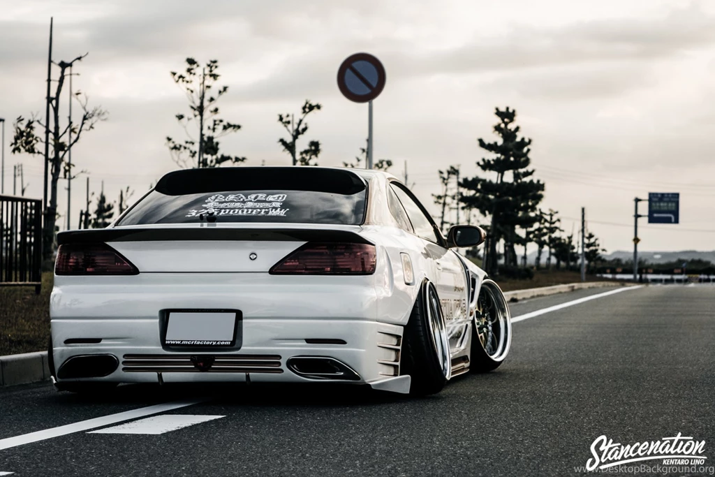NISSAN SILVIA S15 White Coupe Cars Modified Wallpapers