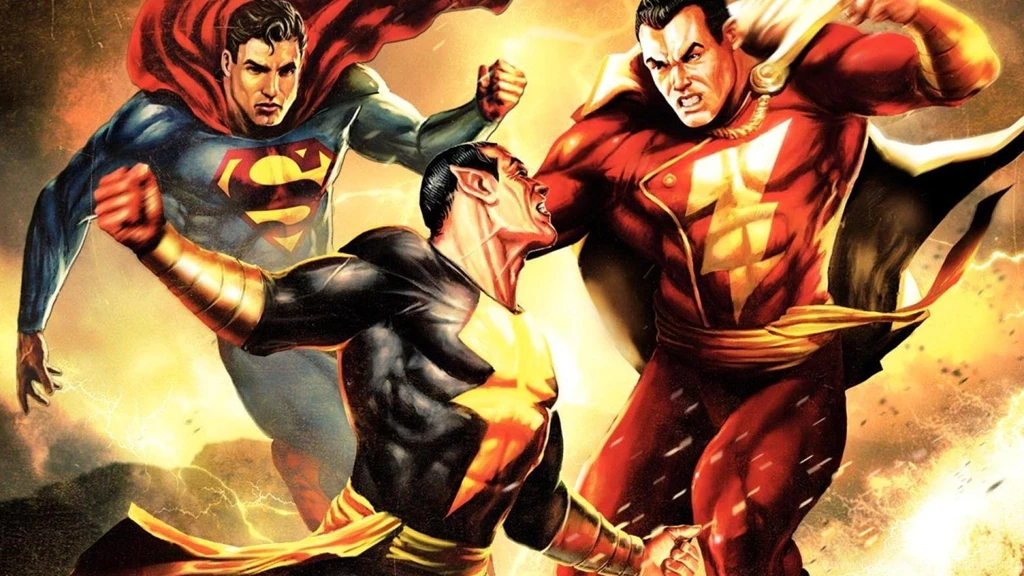 Superman Dc Captain Marvel Black Adam Wallpapers