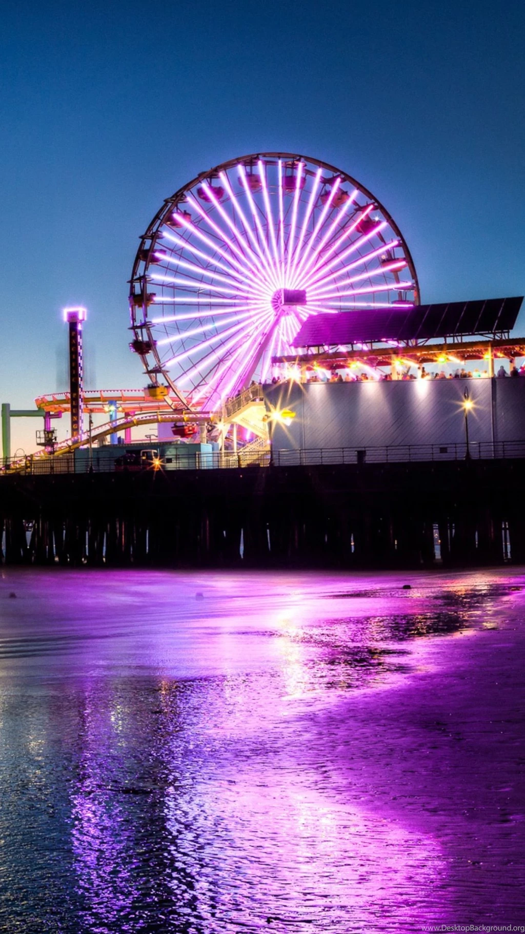 Santa Monica Pacific Park Wallpapers For iPhone 6 Plus