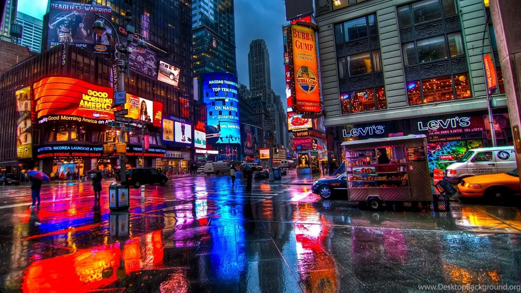 Broadway After The Rain High Resolution Wallpapers For Desktop ...