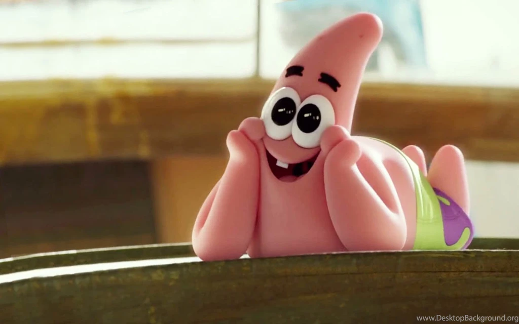 Cute Happy Patrick Star The SpongeBob Movie: Sponge Out Of Water ...