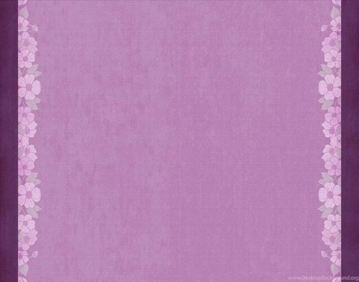 Purple Flower Border