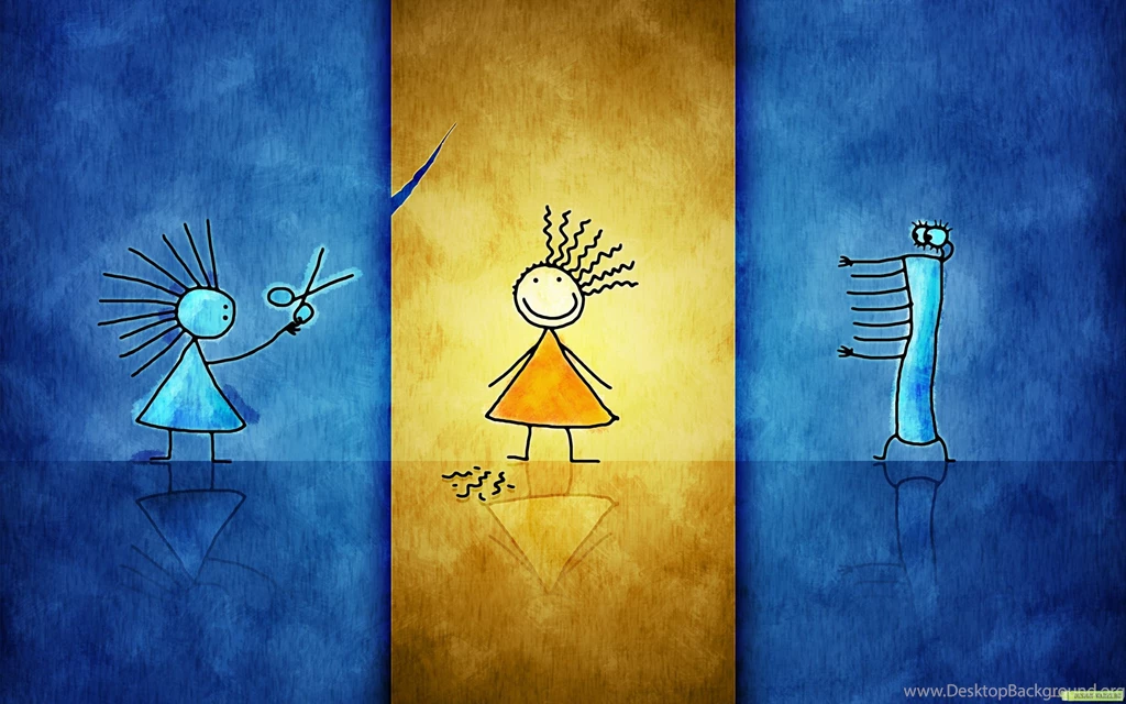 Little Girl, Abstract, Scissors Wallpapers And Images Wallpapers ...