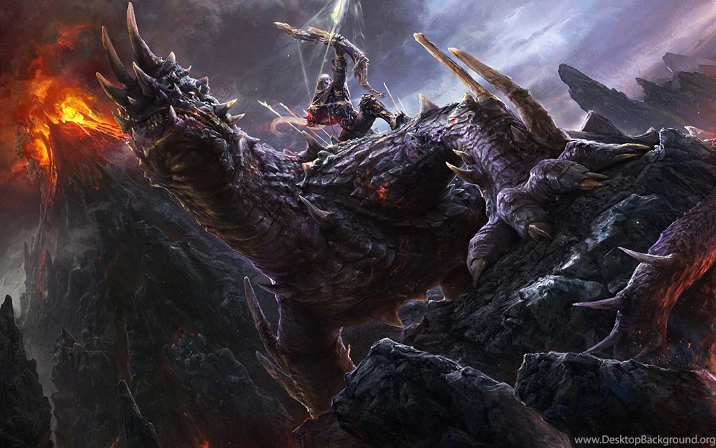 Góry, Dinozaury, Grafika, Archer