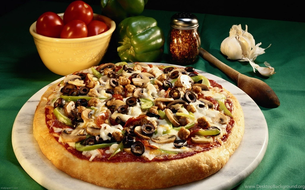 Delicious Pizza, 1920x1200 Pixels : Wallpapers Tagged Fast Food ...