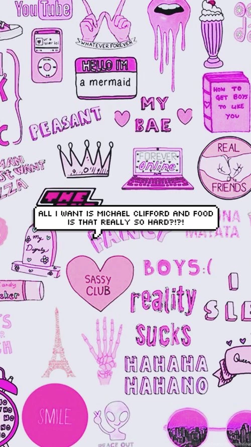 Michael Clifford Speech Bubble iPhone Wallpapers By Summerblues ...