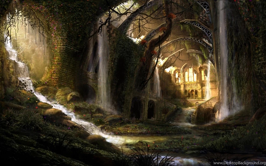 Windows 8 Wallpapers 3D Waterfall Scene Wallpapers X