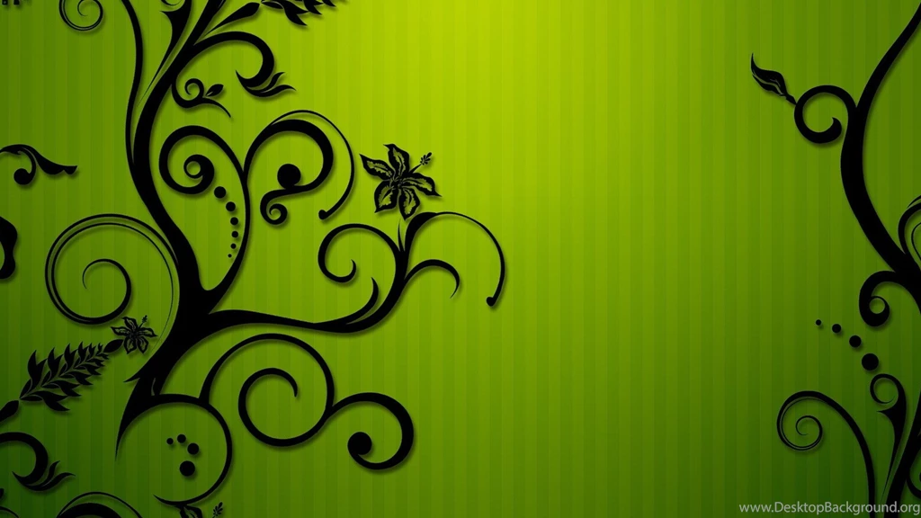 Green Patterned