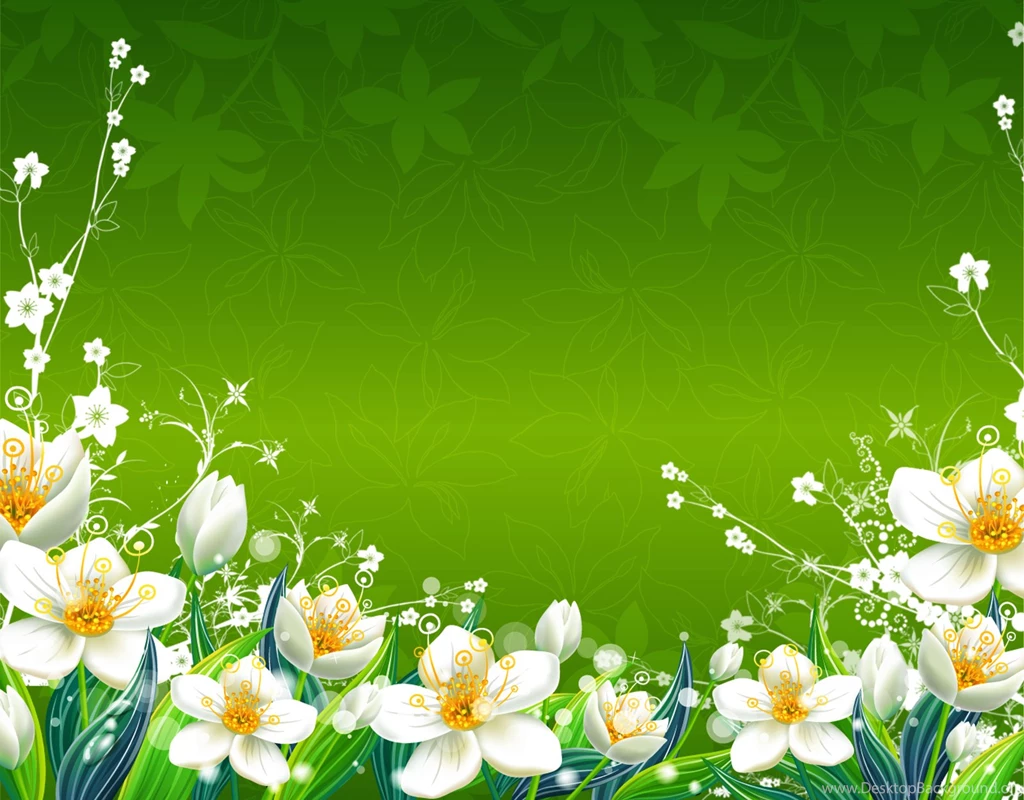 Download Green Flowers Wallpapers 1600x1250