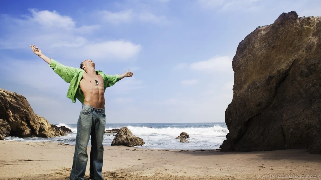1920x1080 Macho, Men, Man, Sand, Rock, Sars, Sea Wallpapers And ...