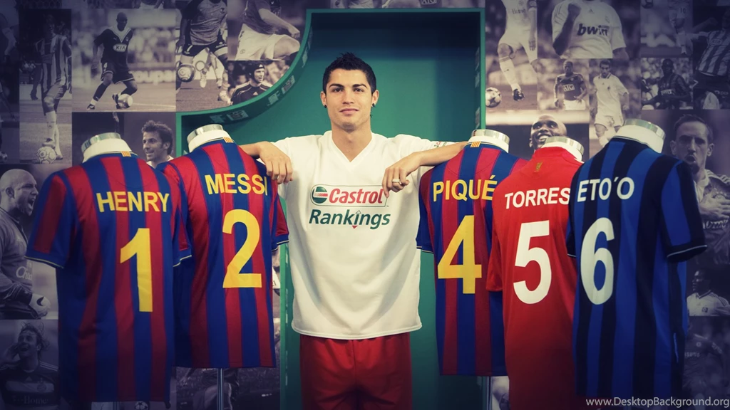Download Wallpapers 1920x1080 Ronaldo Messi, Henry, Pique, Torres ...